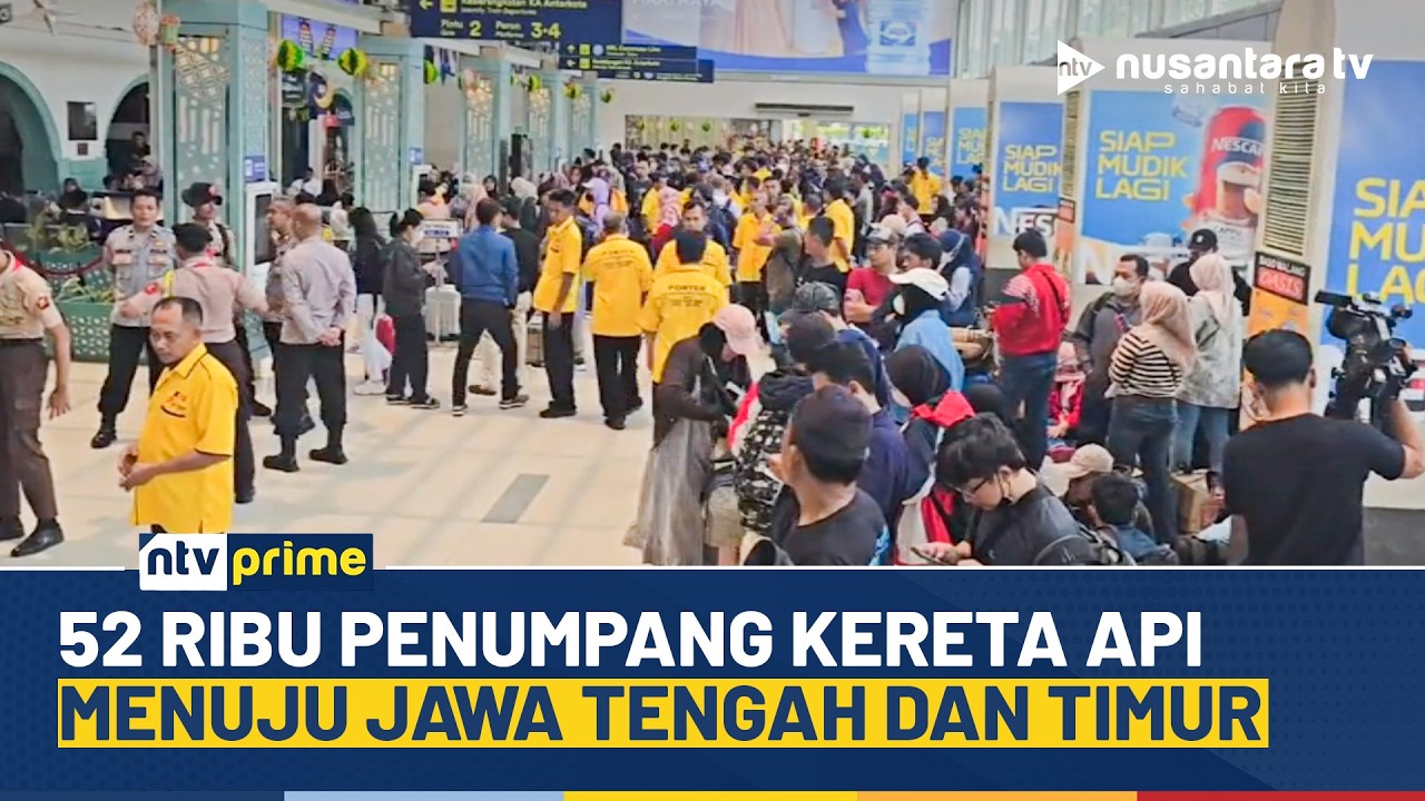 [LIVE] 52 Ribu Penumpang Kereta Api Menuju Jawa Tengah dan Timur | NTV PRIME