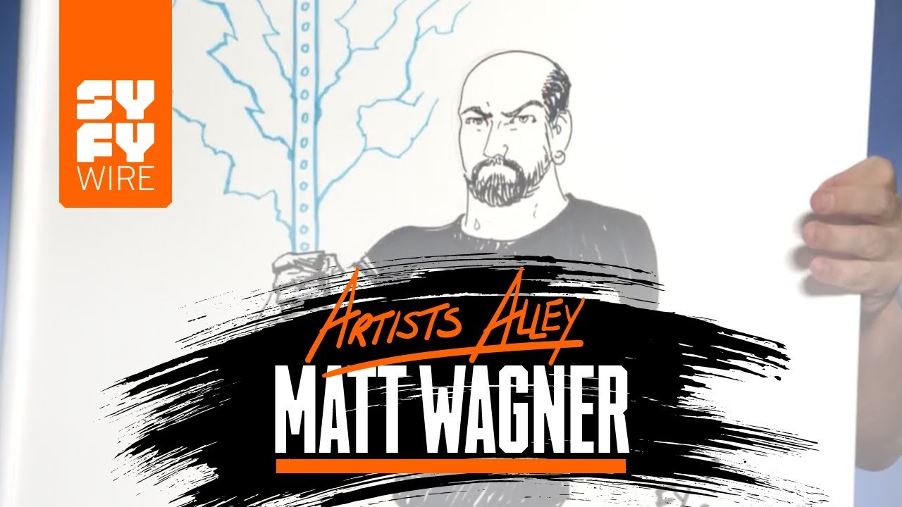Matt Wagner Sketches Grendel and Mage (Artists Alley) | SYFY WIRE