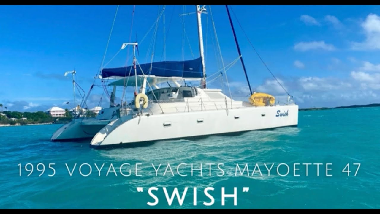 1995 VOYAGE YACHTS MAYOETTE 47 CATAMARAN WALK THROUGH