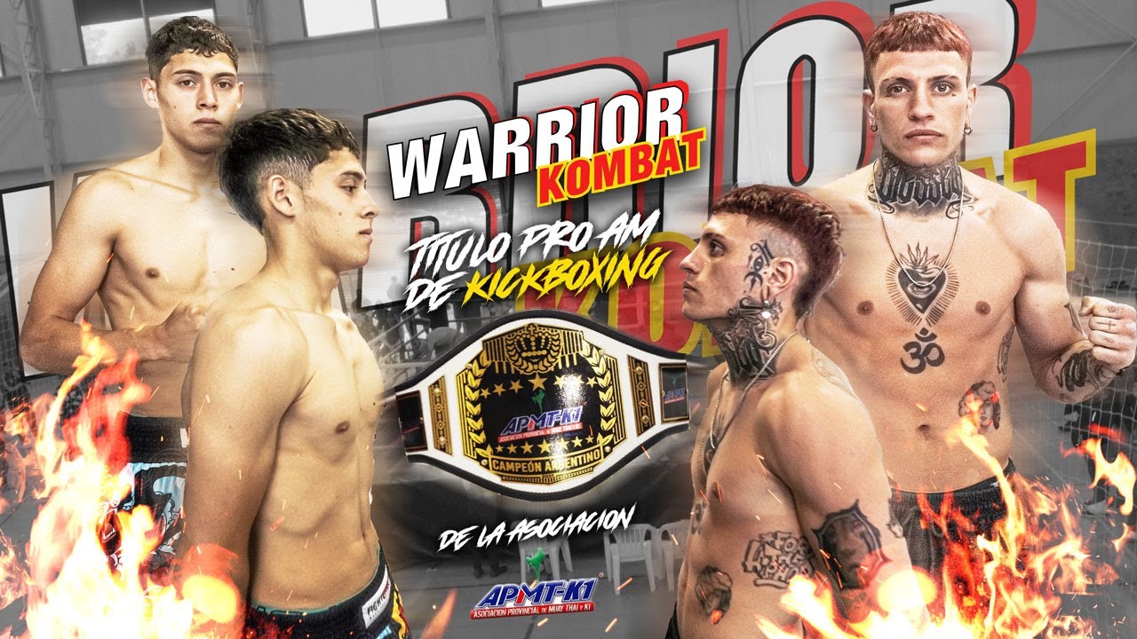 Warrior Kombat - Franco Corsi Vs Alexis Sanchez - Titulo PRO AM kickboxing de la asociación apmtk1