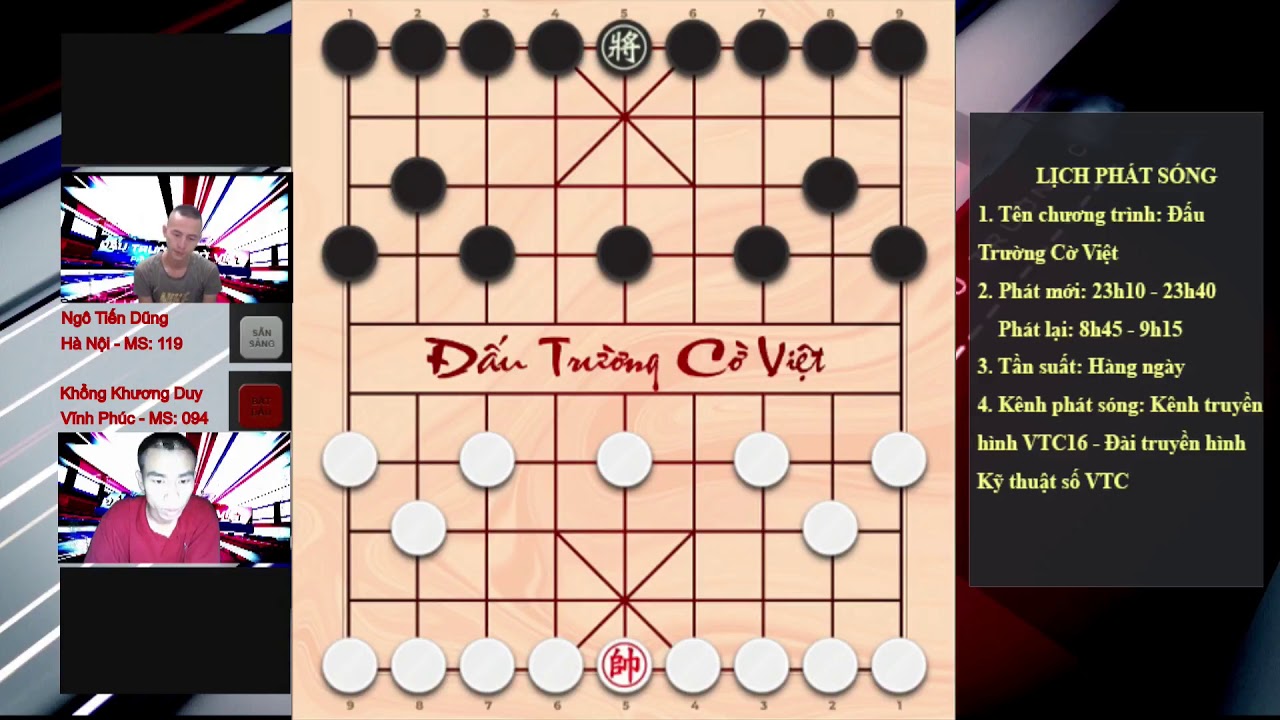 CỜ TƯỚNG ÚP 2018  Ngô Tiến Dũng vs Khổng Khương Duy  ĐẤU TRƯỜNG CỜ VIỆT