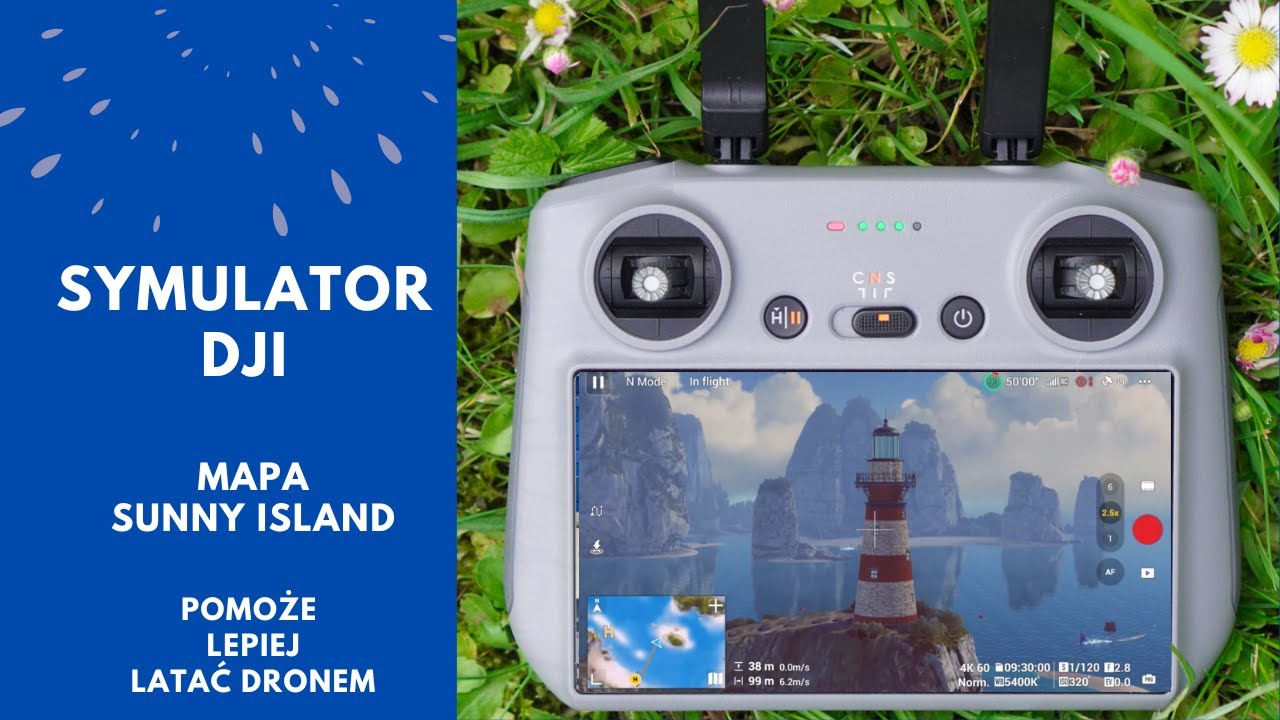 Chcesz lepiej 🚁 latać dronem? Symulator DJI - nowa mapa: Sunny Island