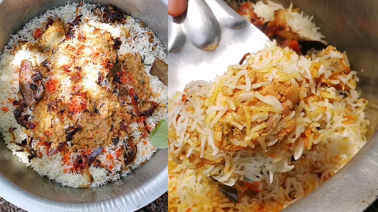 Village style chicken biryani prepared by my brother | spicy dum biryani