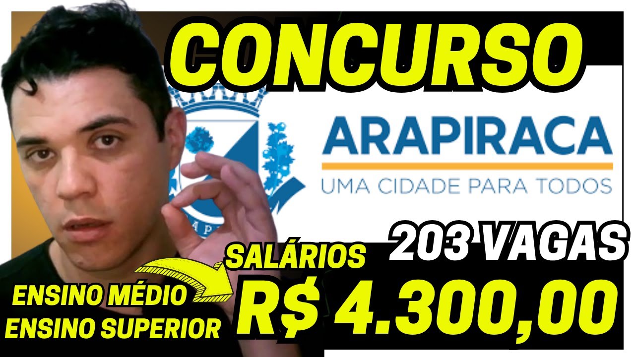 CONCURSO PREFEITURA DE ARAPIRACA 2025