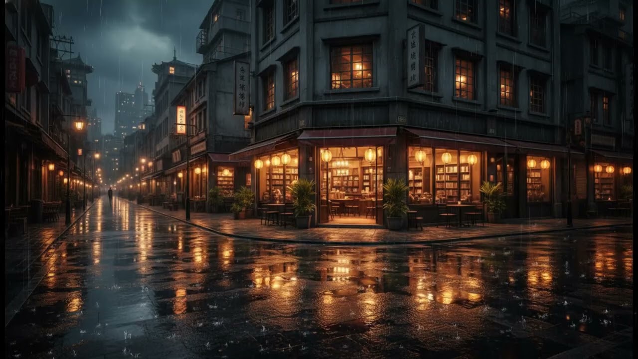 Rainy Tokyo Café ☕ Cozy Lofi Beats for Sleep, Study & Relax