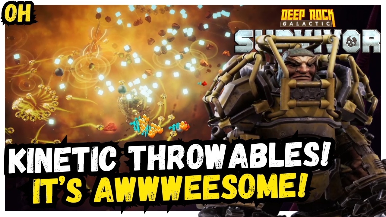 Full Kinetic Throwables Was AWESOME!! Deep Rock Galactic Survivor!