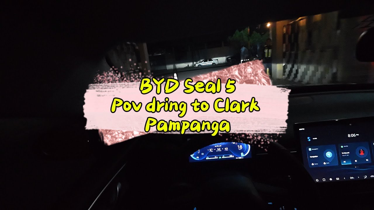 ROADTRIP USING BYD SEAL 5 TO WORK IN CLARK PAMPANGA!!