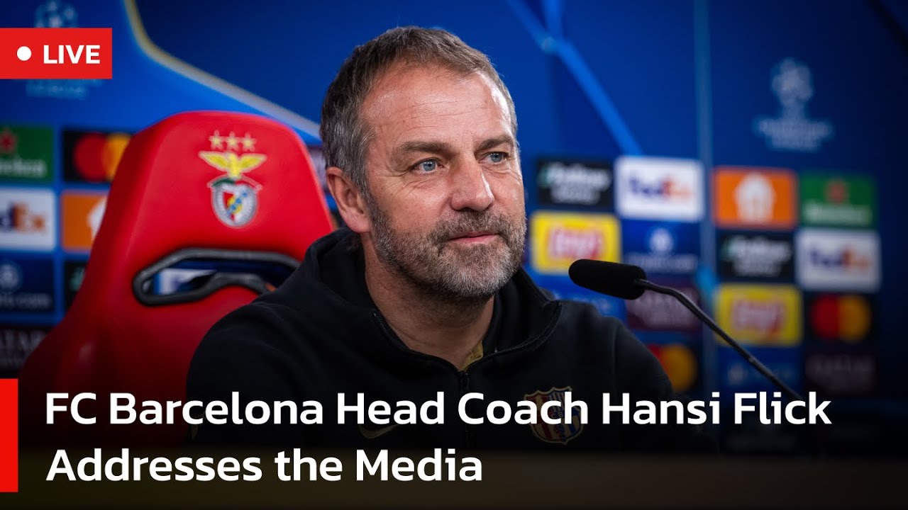 🔴LIVE: Barcelona Coach Hansi Flick Talks Ahead of Key Match | AC1W