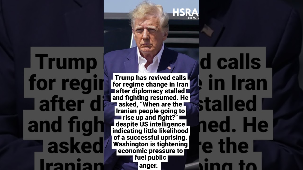 Trump Revives Iran Regime Change Push as Diplomacy Stalls #shorts #breakingnews #usa #iranwar