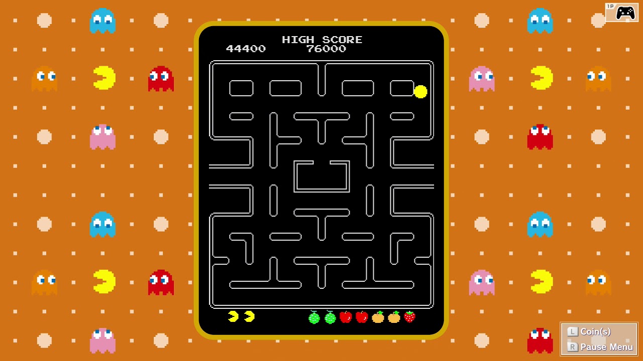 Playing Pacman on Nintendo Switch Namco Museum Arcade Pac