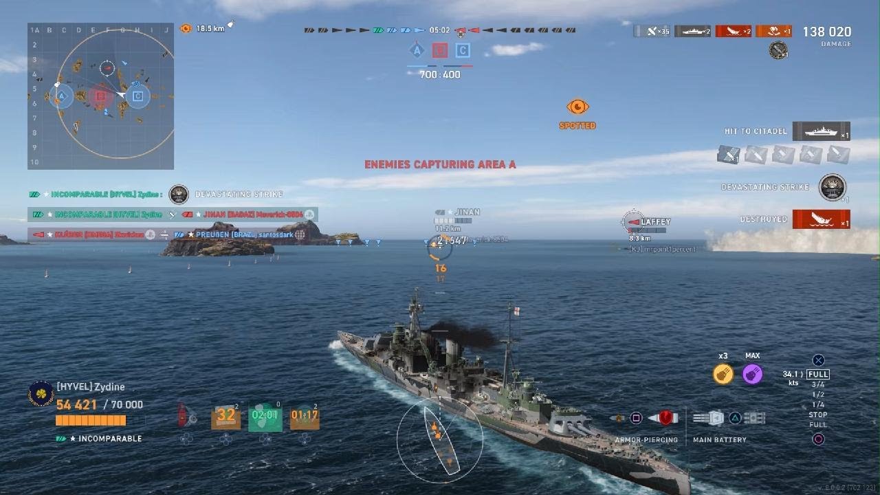 My Incomparable Accuracy Was Bad Until The New Mod 3 . World of Warships Legends