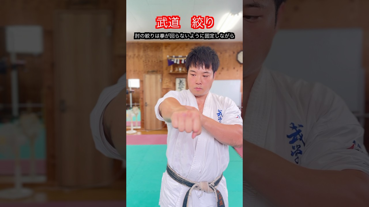 【武道・武術】あらゆる武道・武術で大事な絞りという技術！解説！！　#aikido ＃karate #martial #武道 #空手＃合気道＃筋トレ#selfdefens