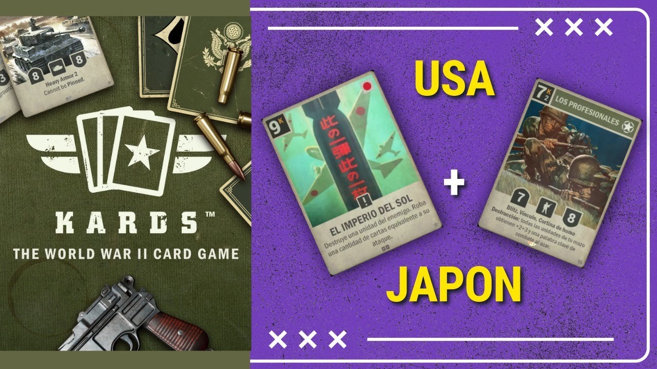 KARDS Gameplay  Mazo USA con Japón como aliado estratégico
