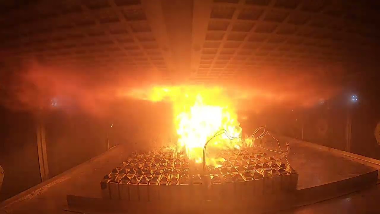 Lithium-ion Thermal Runaway Test, in CellBlock FCS SUPERMAX Case