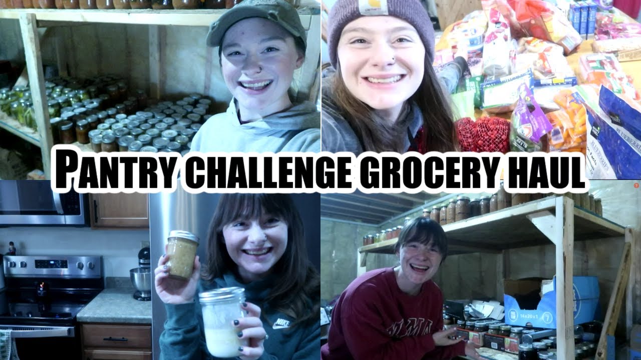PANTRY CHALLENGE 2024 GROCERY HAUL | BUDGET LARGE FAMILY GROCERY SHOPPING HAUL