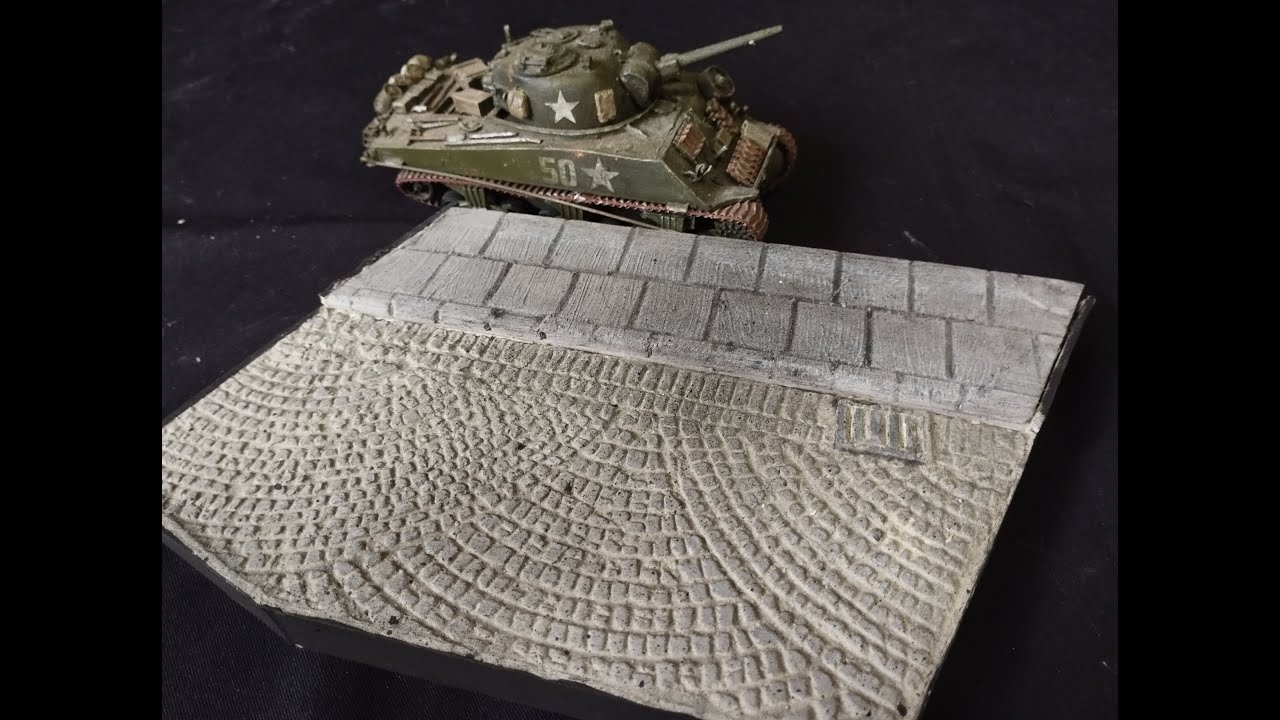 Моделирование мощеной улицы и тропинки для диорамы в масштабе 1/35
