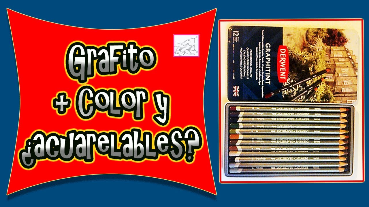 Graphitint Derwent RESEÑA Lápices de grafito entintados y solubles al agua. Calidad profesional