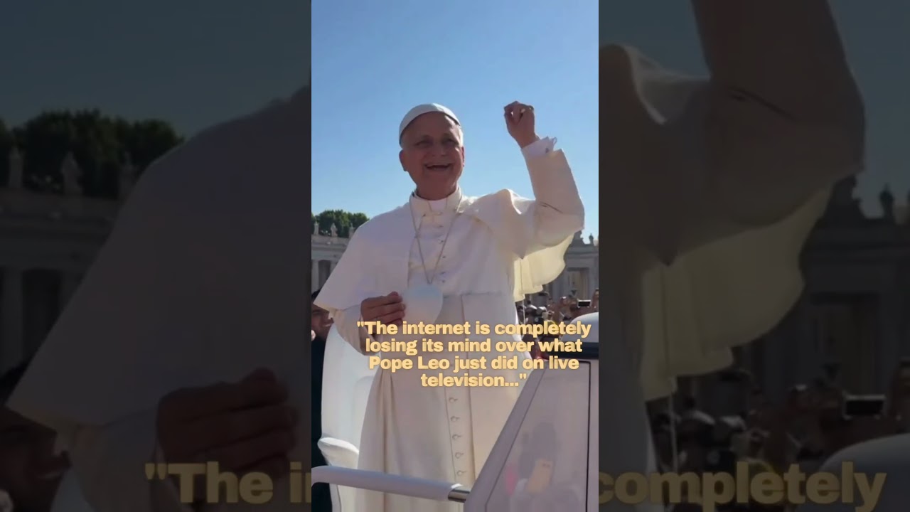 Pope Leo&rsquo;s VIRAL Moment Breaks The Internet! ߤ #popeleoxiv