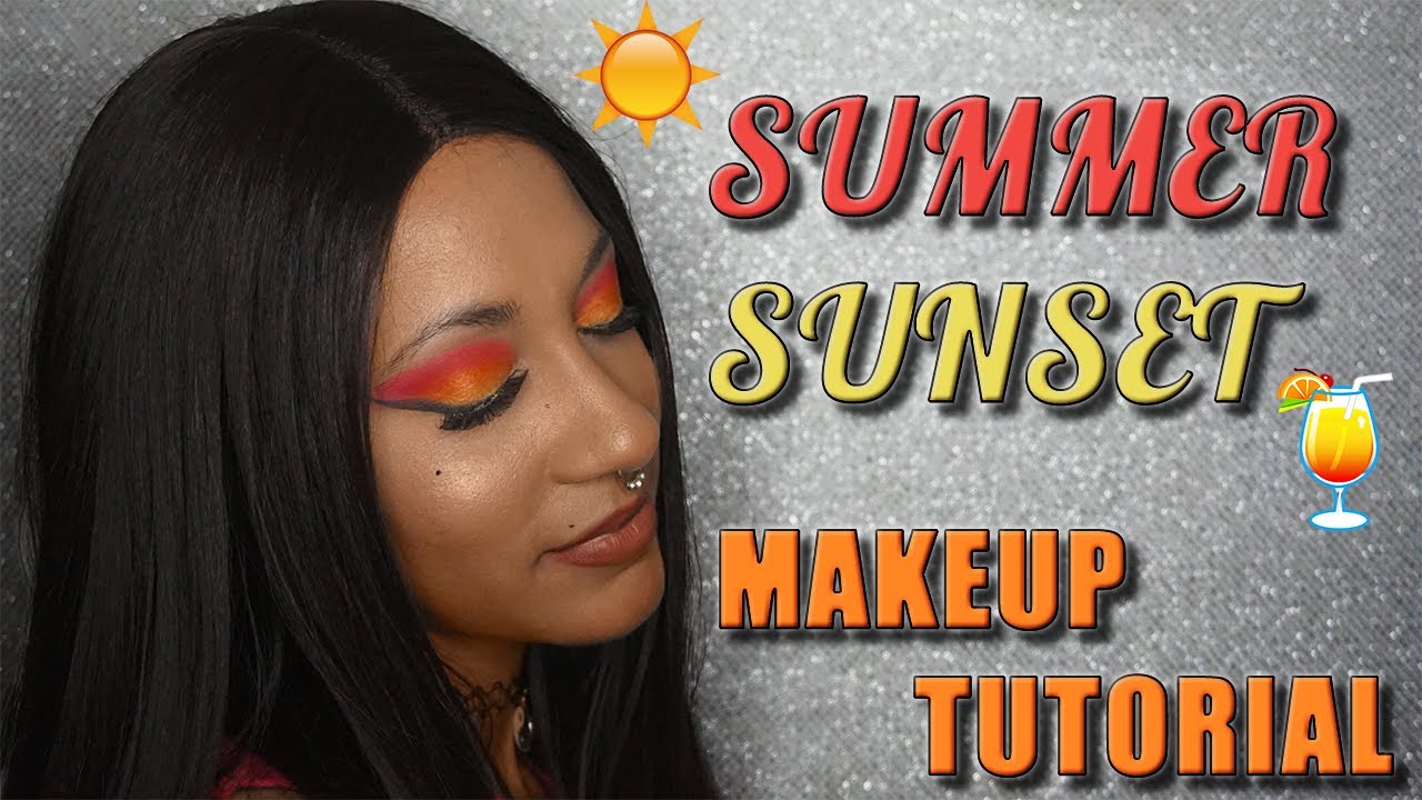 Summer Sunset makeup Tutorial 🌞 l 3 EASY Steps l Beginner Friendly