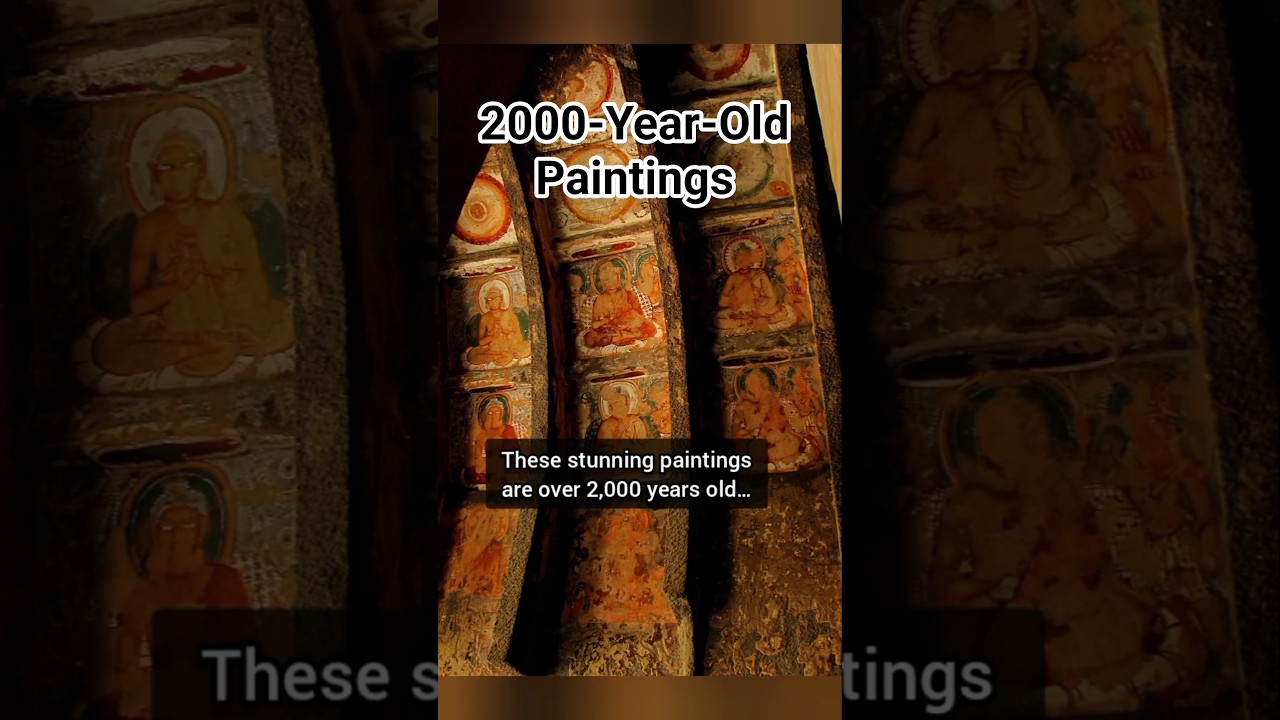 Secrets of Ajanta Cave Paintings: Ancient Mural Art #history #arthistory