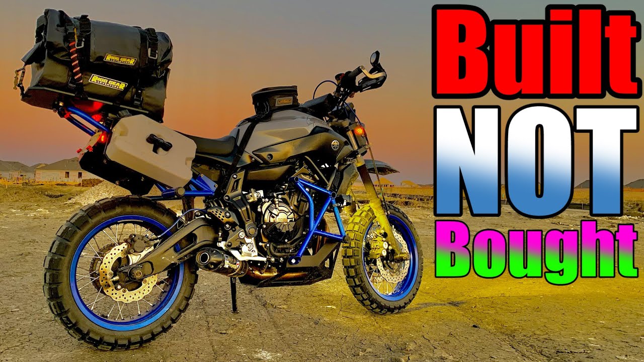 Custom Motorcycle Rack MT-07 Adventure Build #21