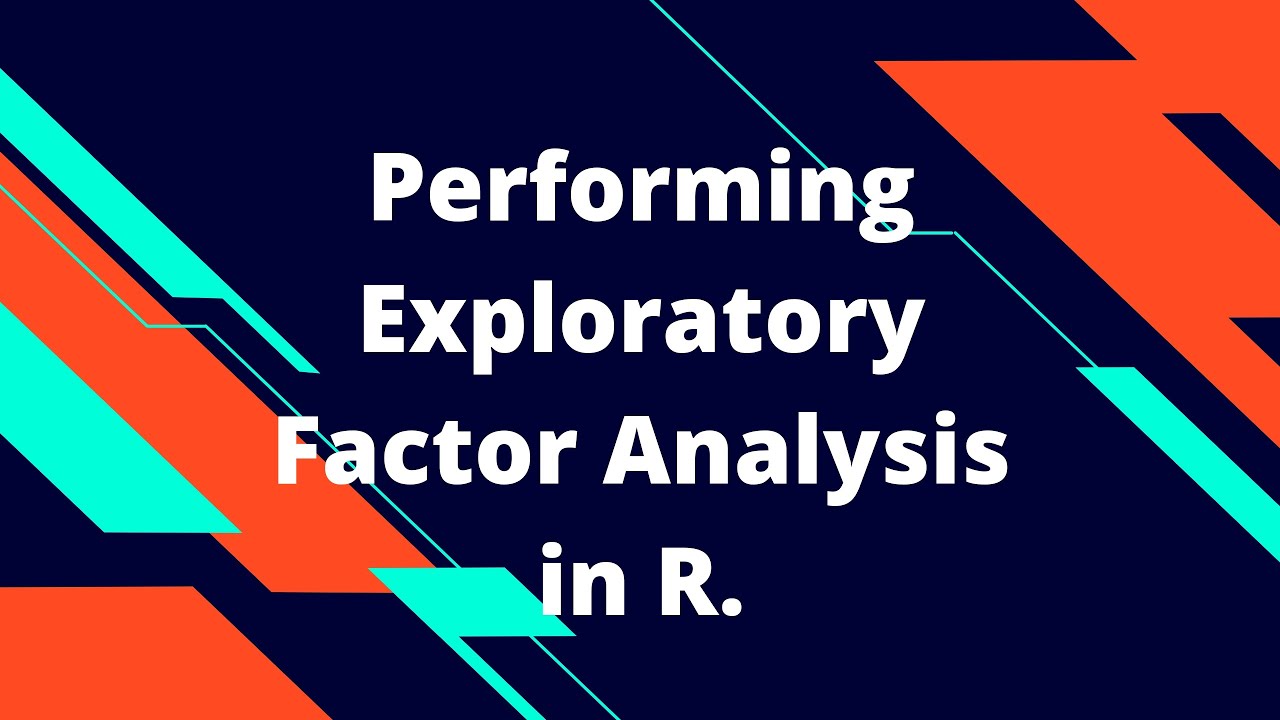 Exploratory Factor Analysis in R. How to do exploratory factor analyis in R?