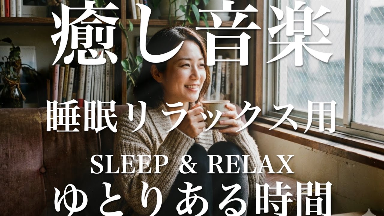ゆとりある時間【睡眠用リラックスBGM】sleep relax 瞑想 ヨガ 集中力 疲労回復に効く  寝る前に聴くと超熟睡できる 朝の目覚めスッキリ 勉強に集中 疲れを取る 快眠 読書 癒し音楽 座禅