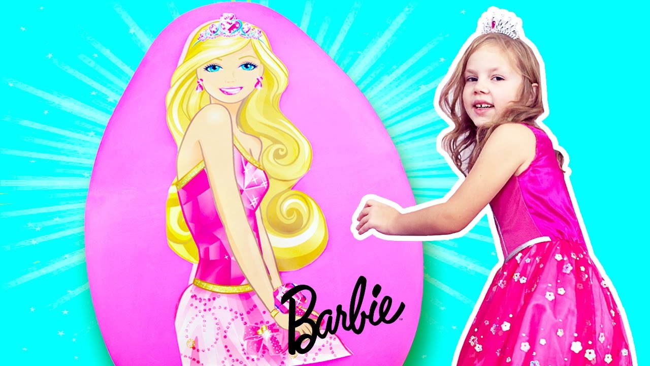 BARBIE GIANT EGG 🎀 Surprise Toys, Barbie Goes Camping, Camper, Barbie Fairy,  Princess Dream