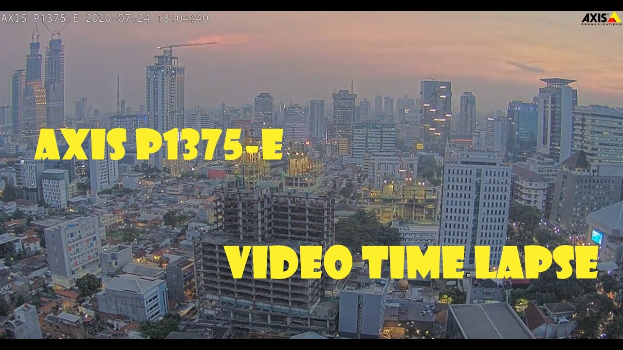 Axis P1375-E  VideoTime Lapse