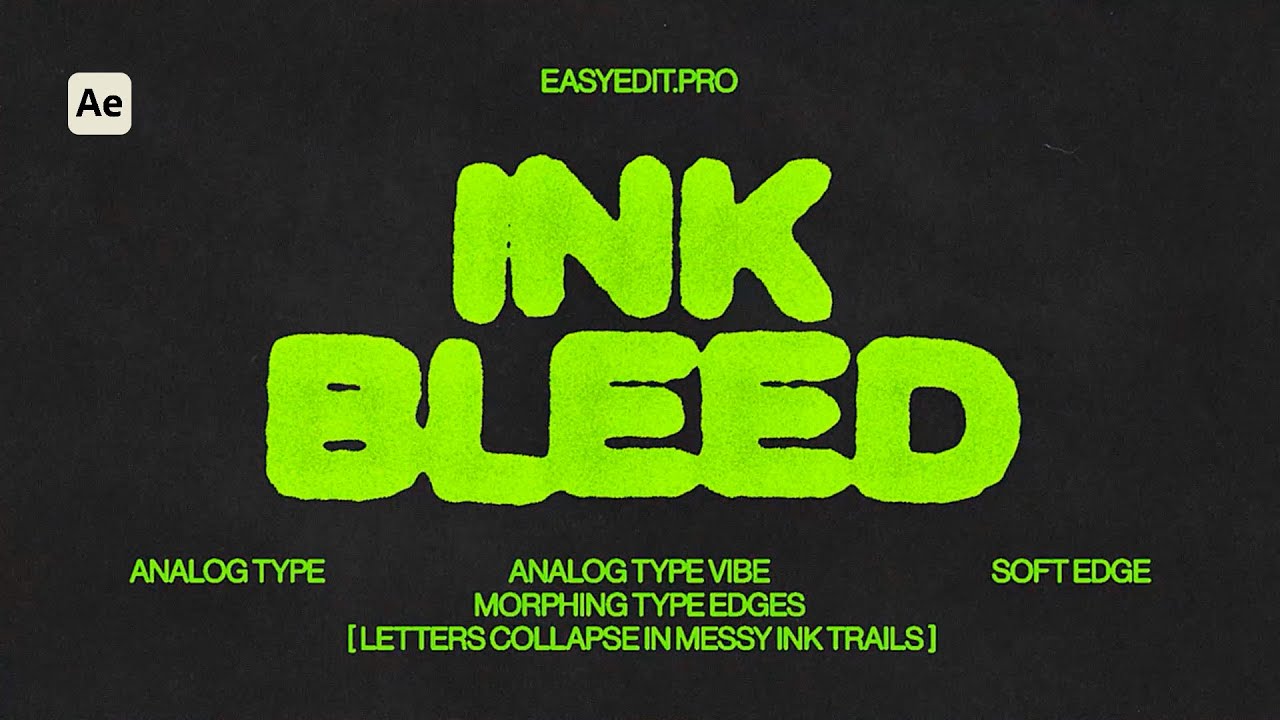 Super-Easy Ink Bleed Effect! | After Effects tutorial