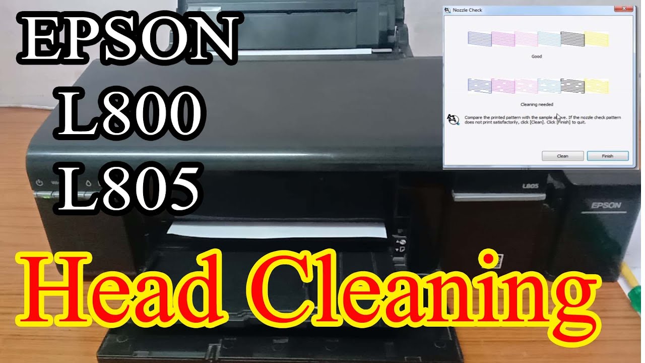 epson l805 head cleaning