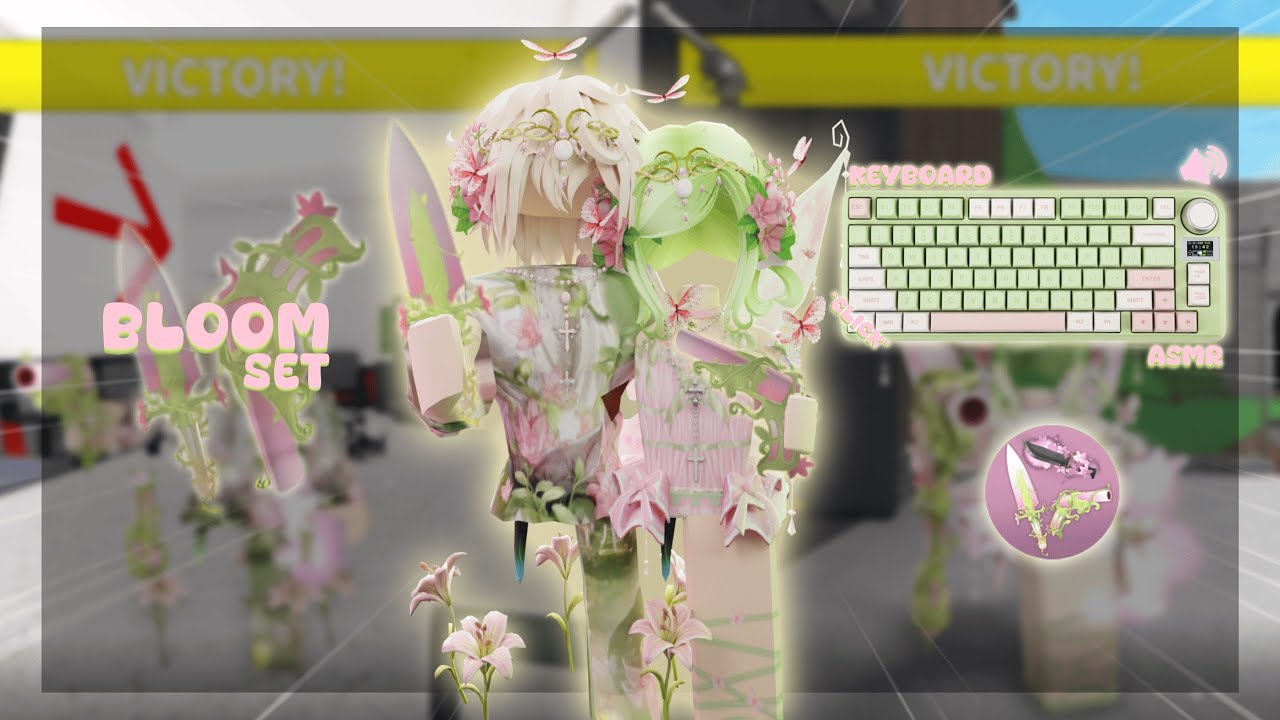 MM2 BLOOM SET + NEW UPDATE REVIEW | Keyboard ASMR