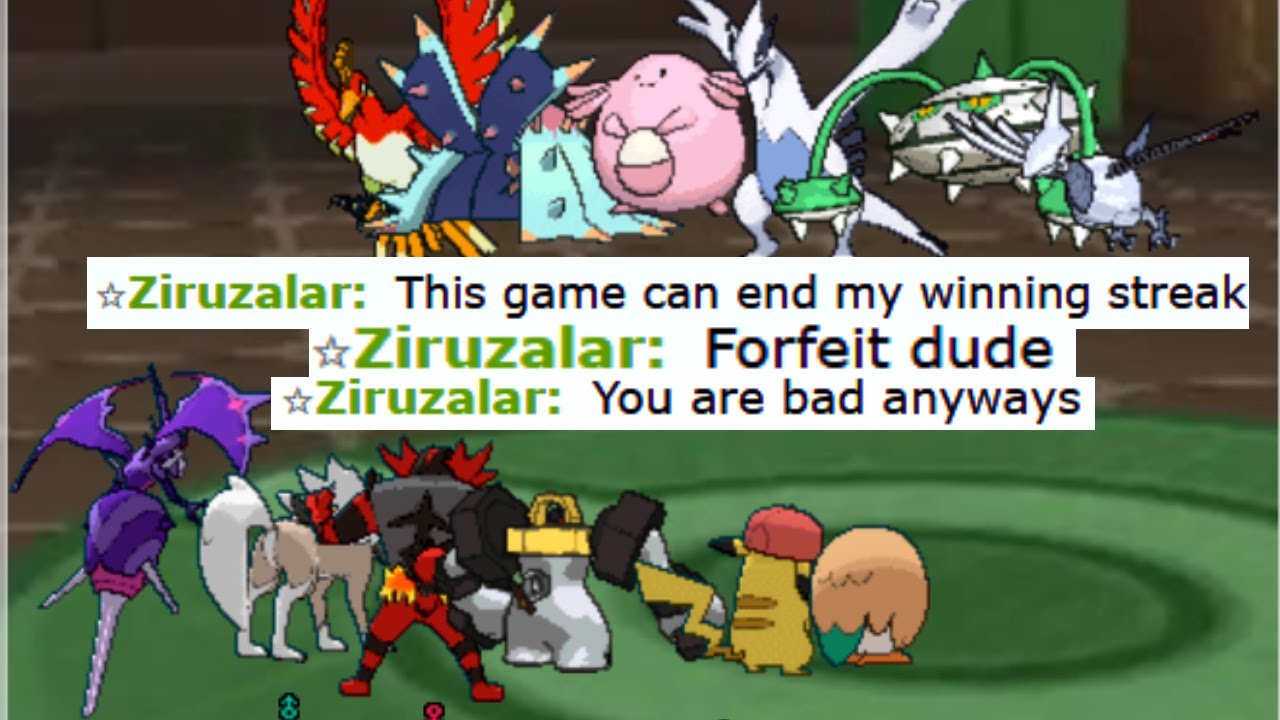 FULL ASH'S TEAM MADE THIS UNDEFEATED SALTY STALLER RAGE QUIT ON POKEMON SHOWDOWN!!