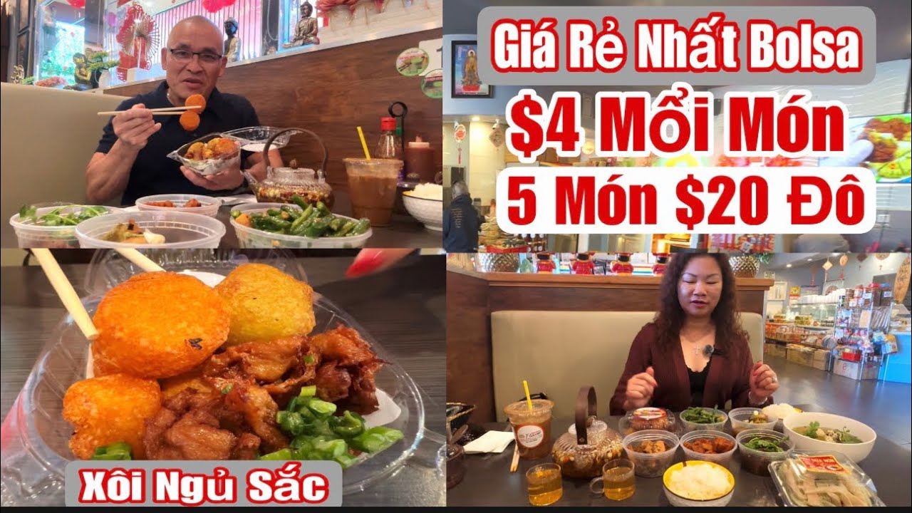 # 1 Food To Go ẩm thực chay 5 món chỉ $20, ngon bổ rẻ chỉ có tại bolsa @hoangfamilytv8898 