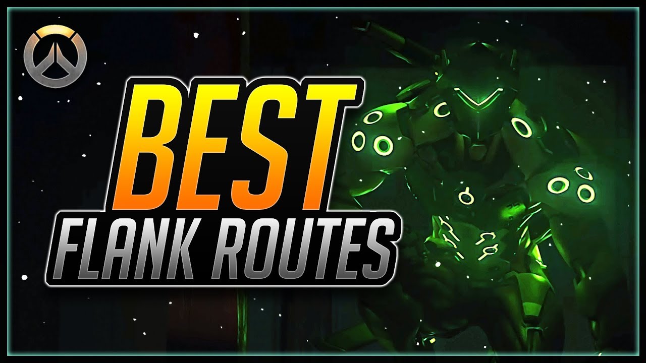 Best Genji Flank Routes (All Flanking Maps w/ Timestamps) | Overwatch