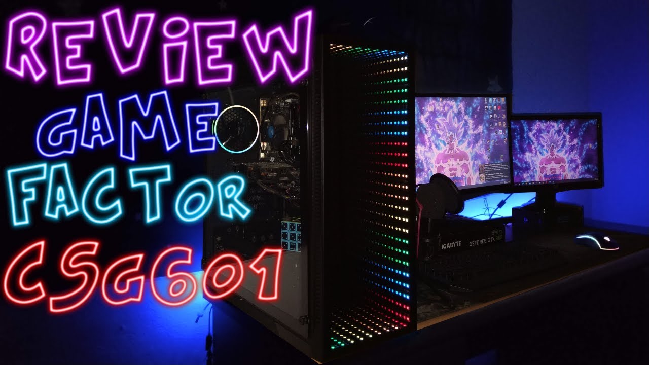 Review Gabinete Game Factor CSG601 || Gabinete Gamer infinity mirror RGB || Gabinete Calidad Precio
