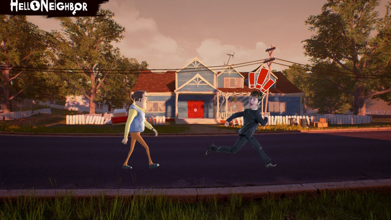 Running For My LIFE From My NEIGHBOR! (Hello Neighbor Alpha 2)