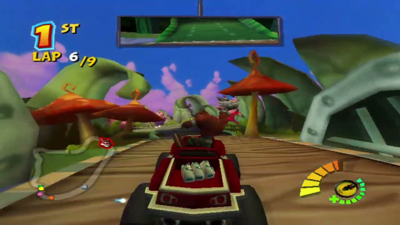 Crash Tag Team Racing Track and the Beanstalk 9 Laps Crunch