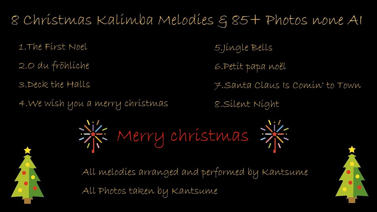 2025聖誕歌曲拇指琴演奏串燒+台中耶誕夜景/Christmas melodies kalimba collection+Nightscape/【カリンバ】クリスマスソングメドレー
