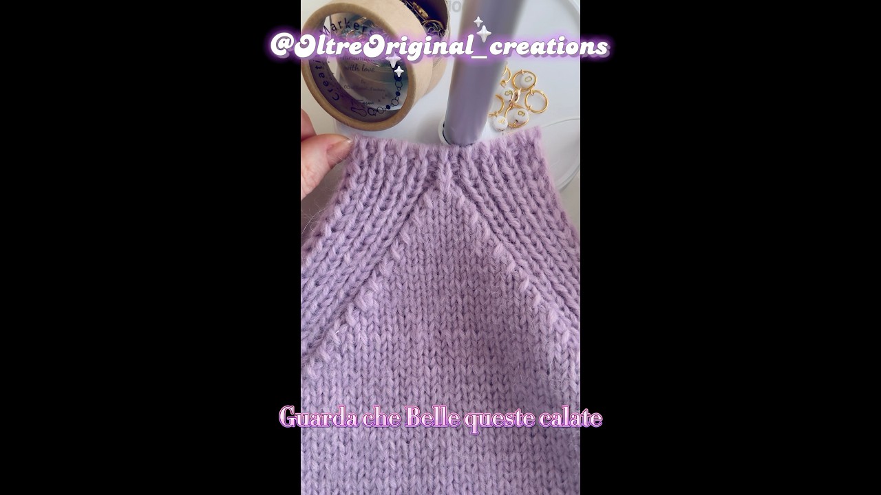 Il segreto per calate eleganti 🧶. Diminuzioni chic! Come fare le calate? Ecco il trucco. #knitting