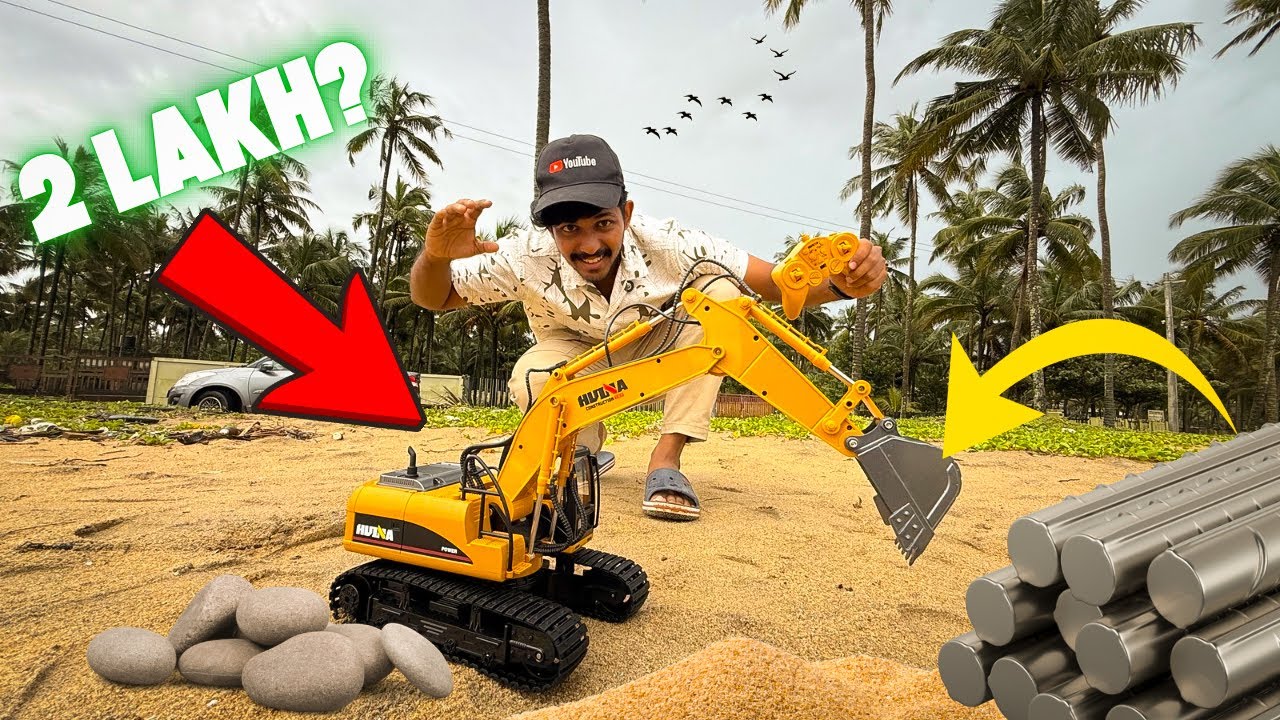 കടലിലെ മണല്‍ എടുക്കാന്‍ പുതിയ RC Excavator വാങ്ങിയ കഥ 😱