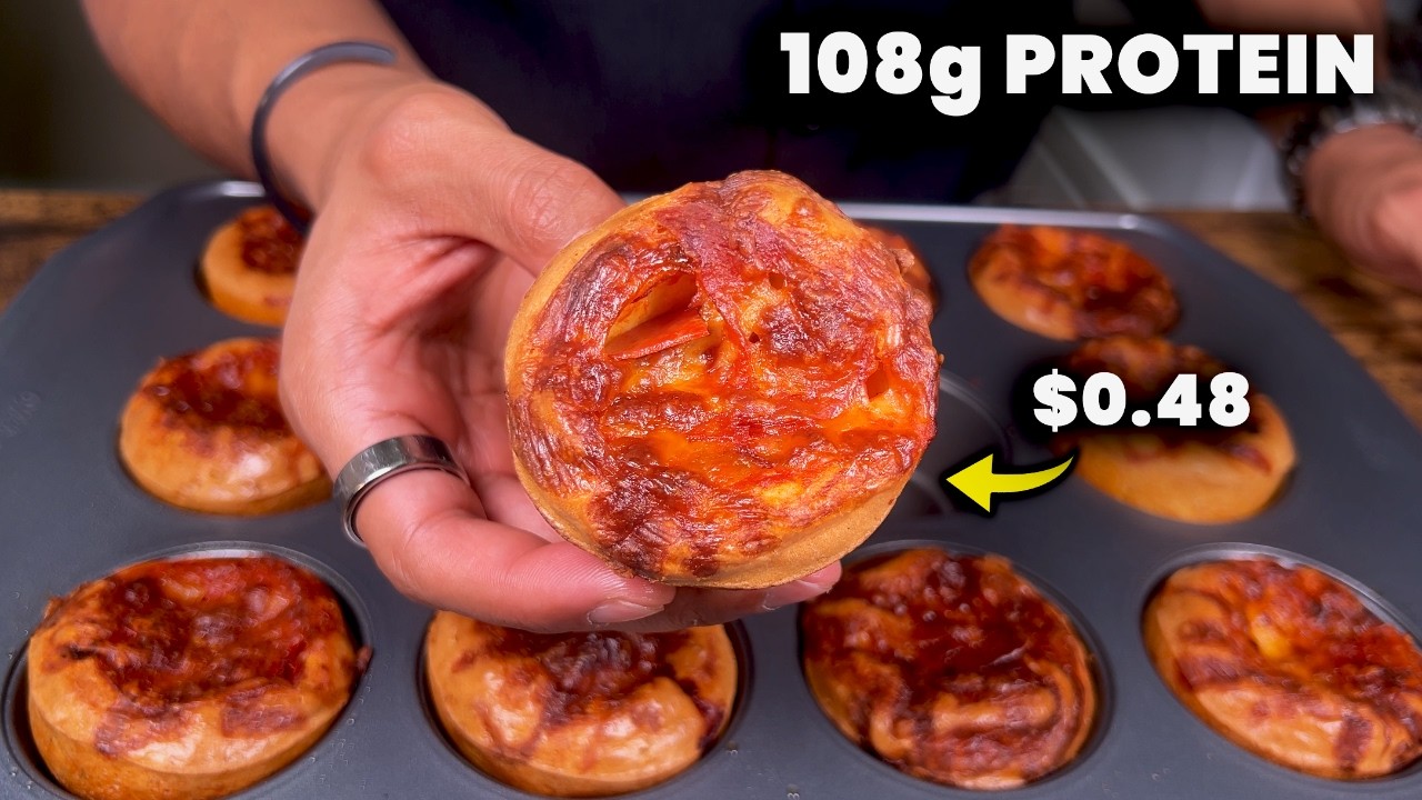 Cheap Protein Pizza Bites to Meal Prep (addicting)