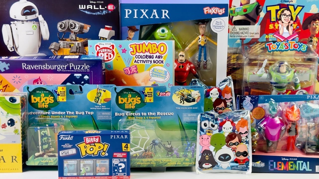 Unboxing and Review of Pixar Characters Toys Collection