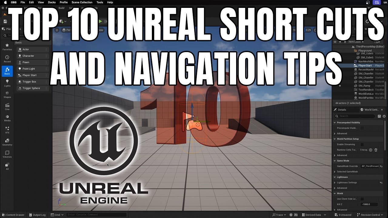 Top 10 Unreal Engine Navigation & Shortcut Keys You Need to Know!
