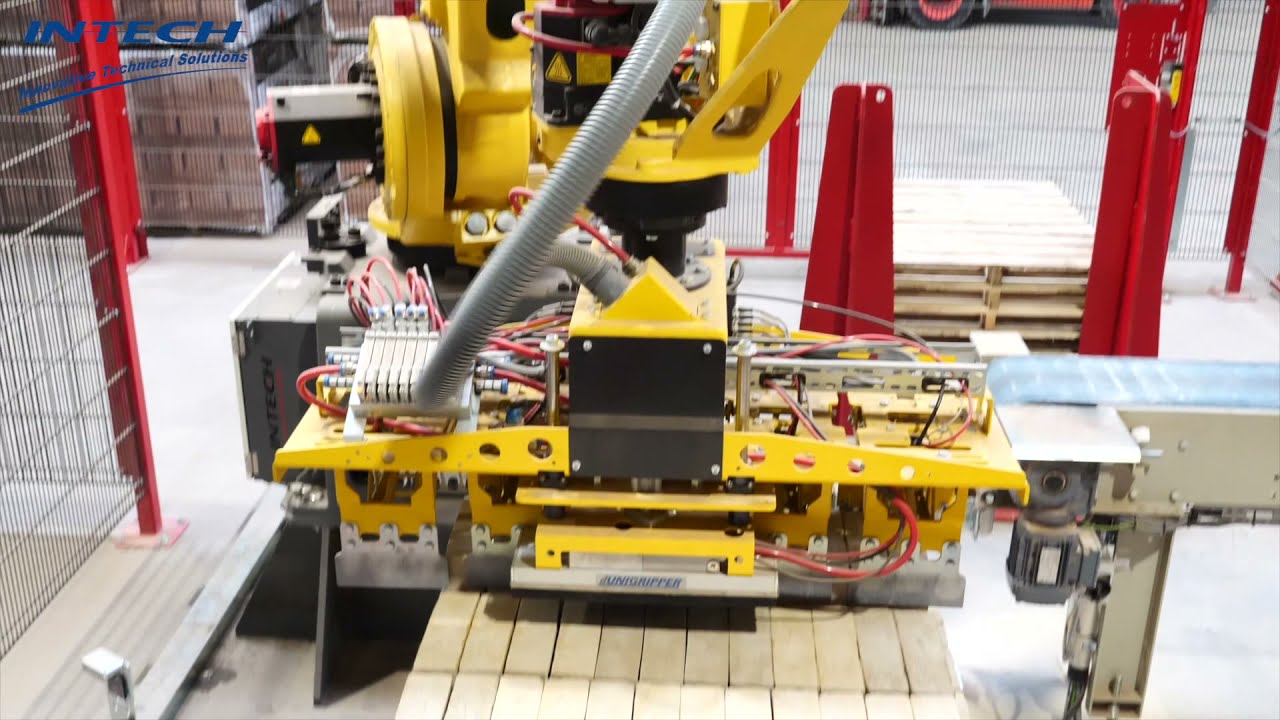 Brick Mix installatie mixt stenenpakketten voor natuurlijk kleurbeeld