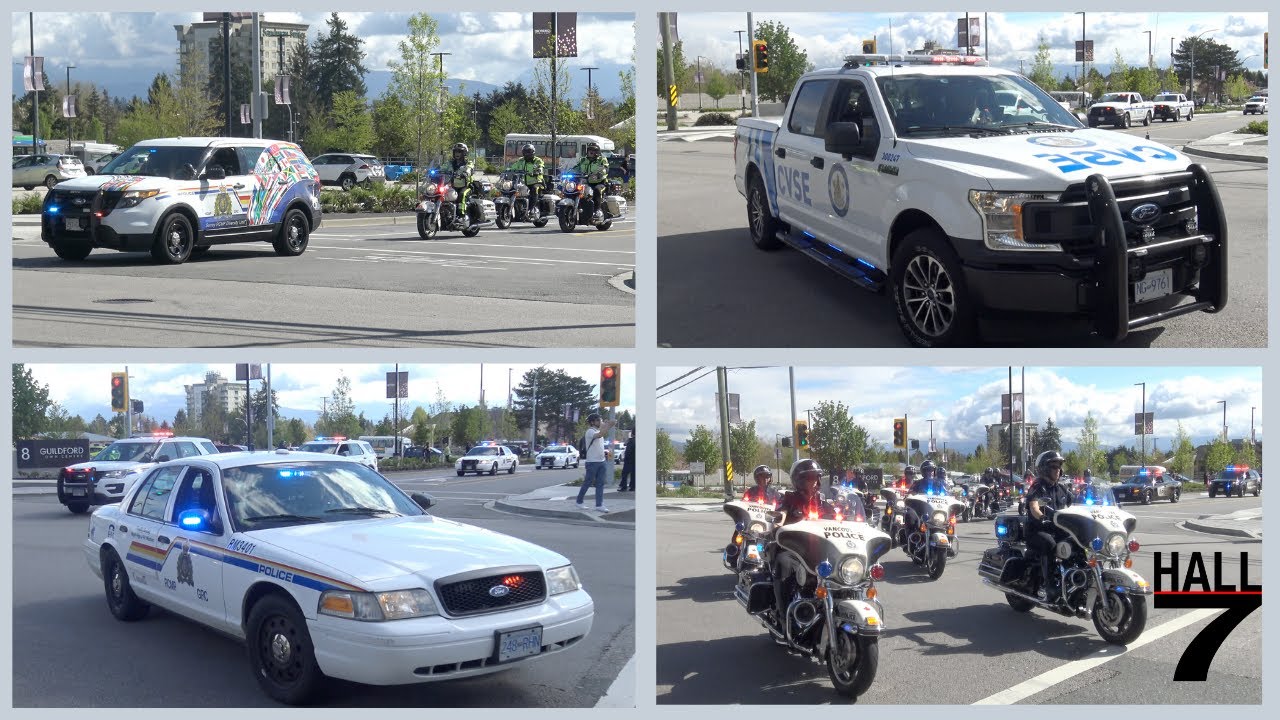 First Responder Motorcade in Honour of fallen victims of Nova Scotia Shooting