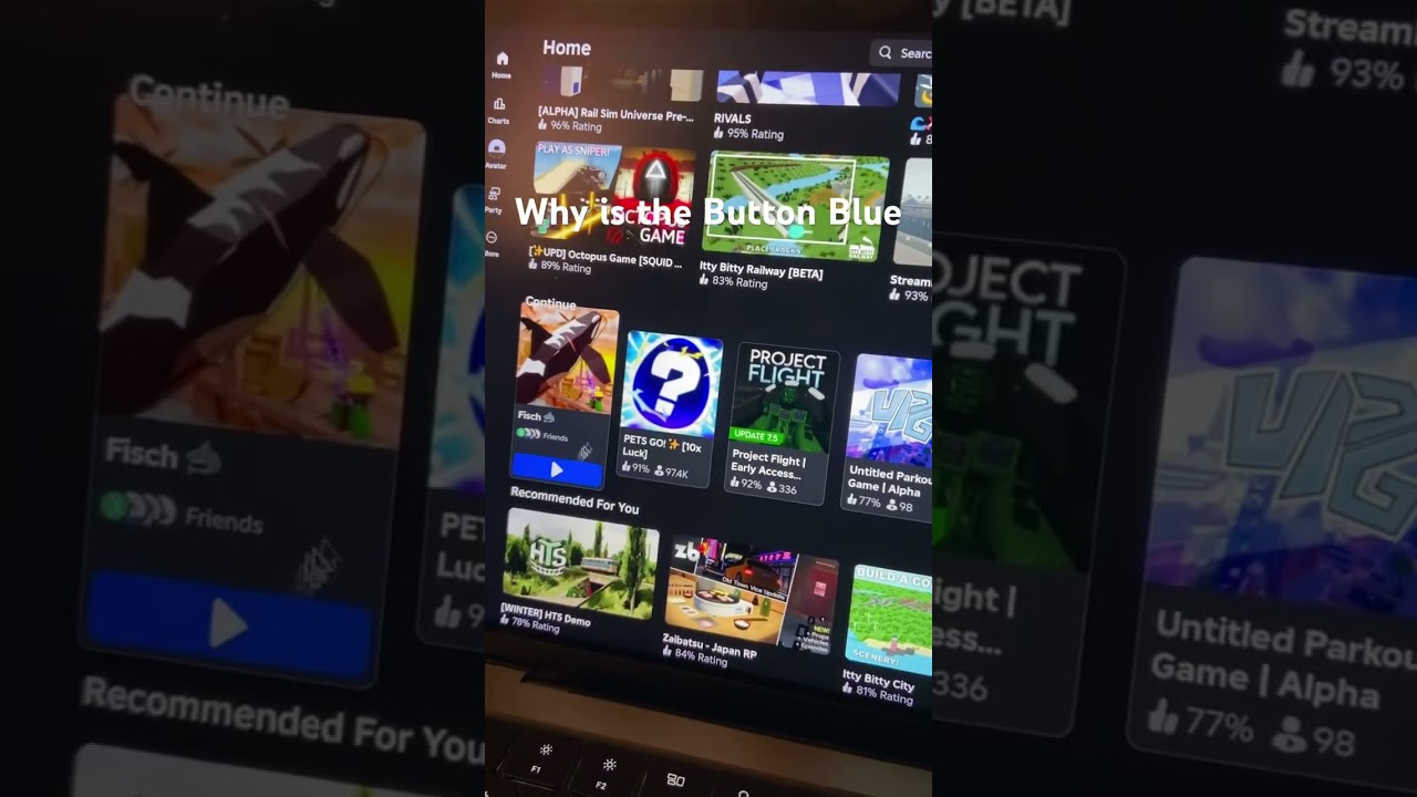 Why is the Play Button Blue?