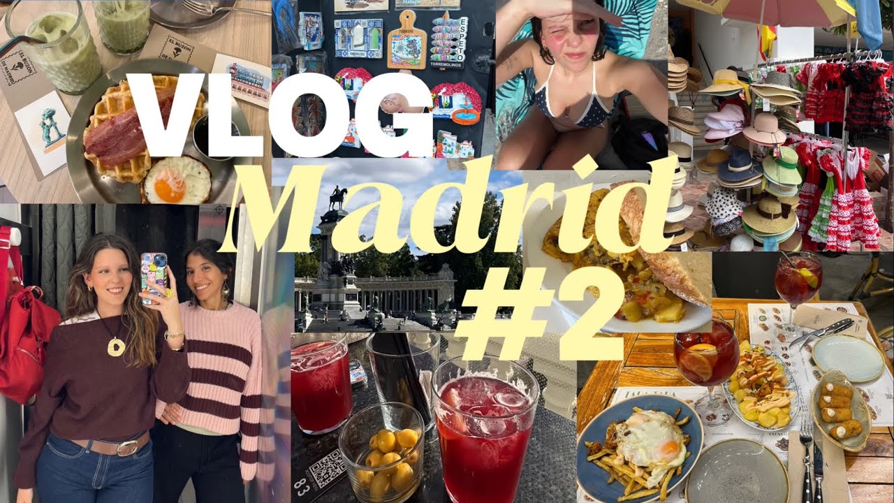 VLOG de Madrid #2 🪭 otros 10 días en España // playa, tapas y mucho tinto de verano