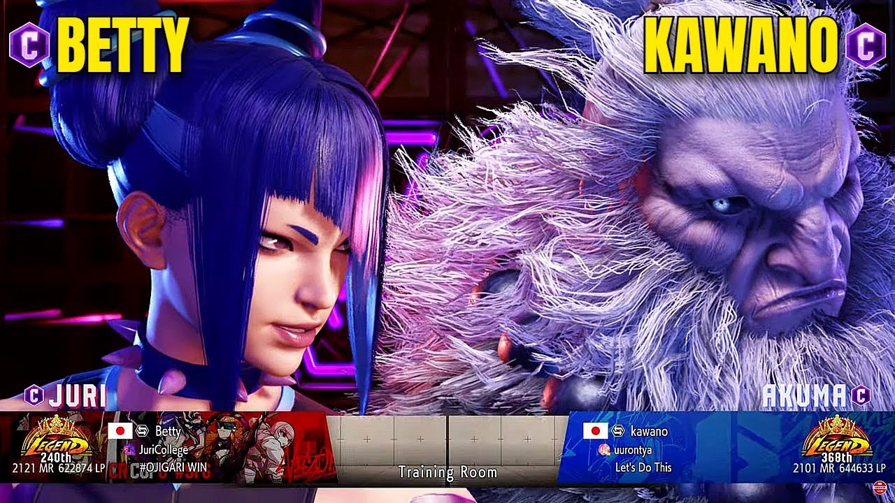 SF6 🔥 Betty (Juri) vs Kawano (Akuma) – Gameplay High Level 🔥 Street Fighter 6