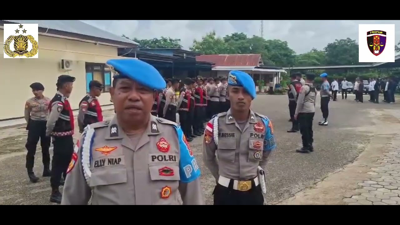 Wujudkan Disiplin, Propam Polres Rote Ndao lakukan pengawasan apel fungsi.